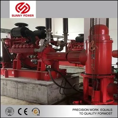 Пожарна помпа за дълбок кладенец на дизелов двигател